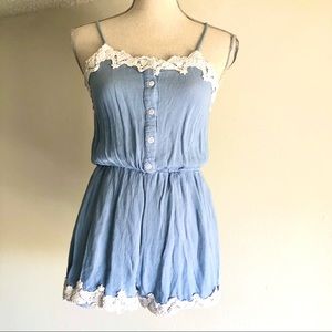 Papaya Blue romper
